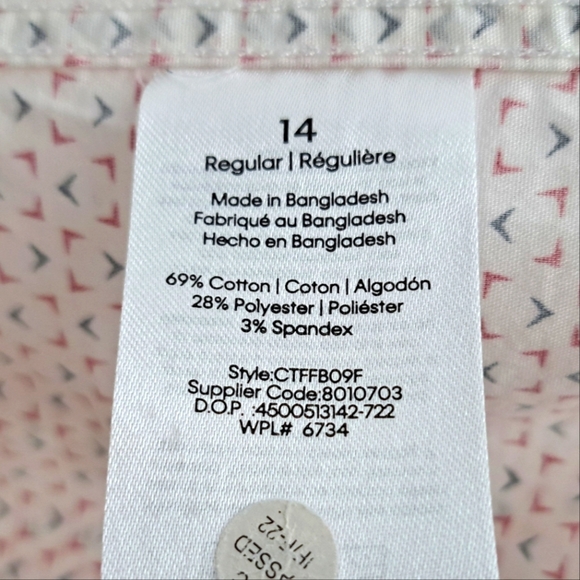 Calvin Klein Boy's Patterned Dress Shirt, sz 14 - Picture 4 of 6